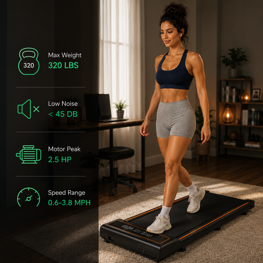 Walking Pad Treadmill — Walk 8,000 Steps Without Leaving Home