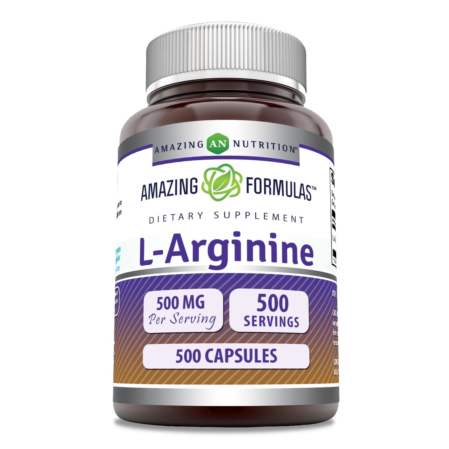 Amazing Formulas L-Arginine 500 Mg per Serving 500 Capsules Supplement | Amino Acid Supplement for Men & Women | Non-Gmo | Gluten Free | Made in USA