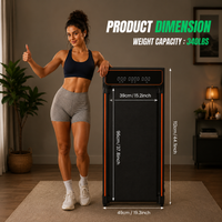 Under Desk Walking Pad — Quiet Home Office Treadmill