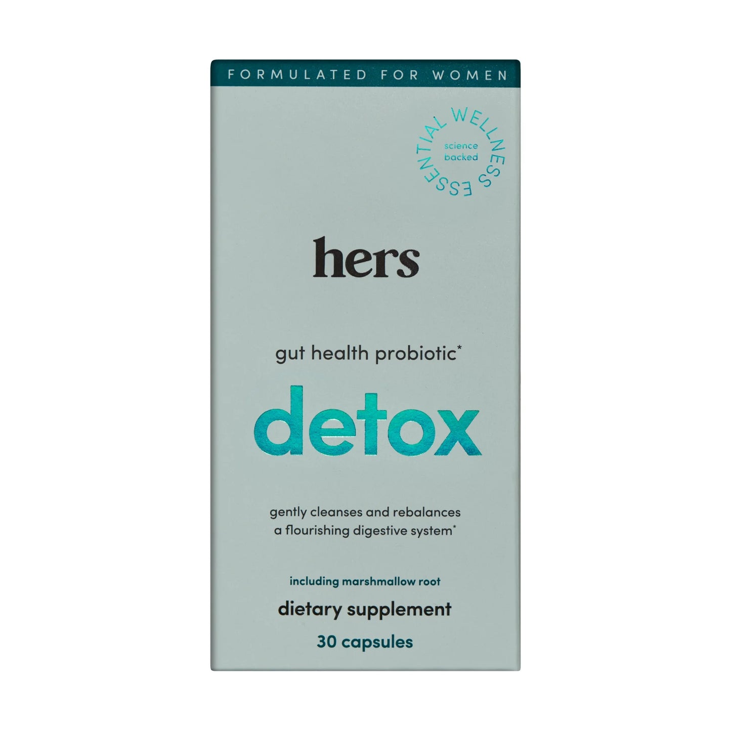 Detox Gut Health Probiotic Supplement for Women, 30 Count