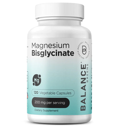 Magnesium Bisglycinate 200Mg High Absorption Chelated - 120 Vegan Capsules - Supports Hearth Health, Muscle Cramps, Bone Health, Positive Mood - Non-Gmo and Gluten Free