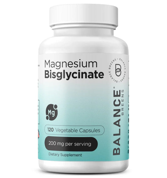 Magnesium Bisglycinate 200Mg High Absorption Chelated - 120 Vegan Capsules - Supports Hearth Health, Muscle Cramps, Bone Health, Positive Mood - Non-Gmo and Gluten Free