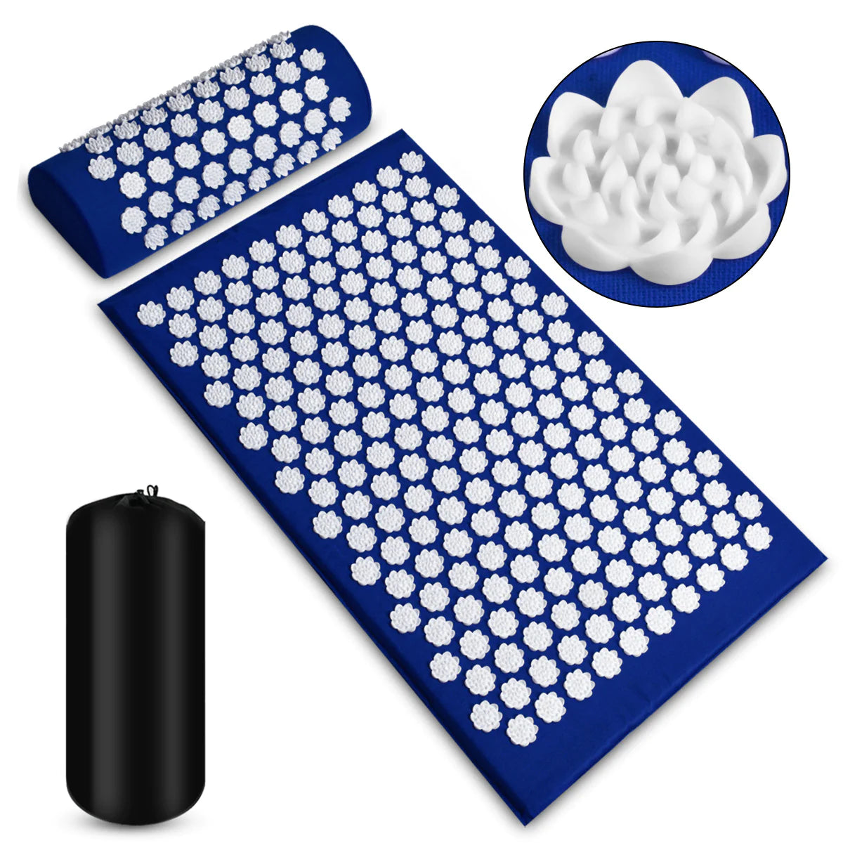 Acupressure Massage Mat and Pillow Set